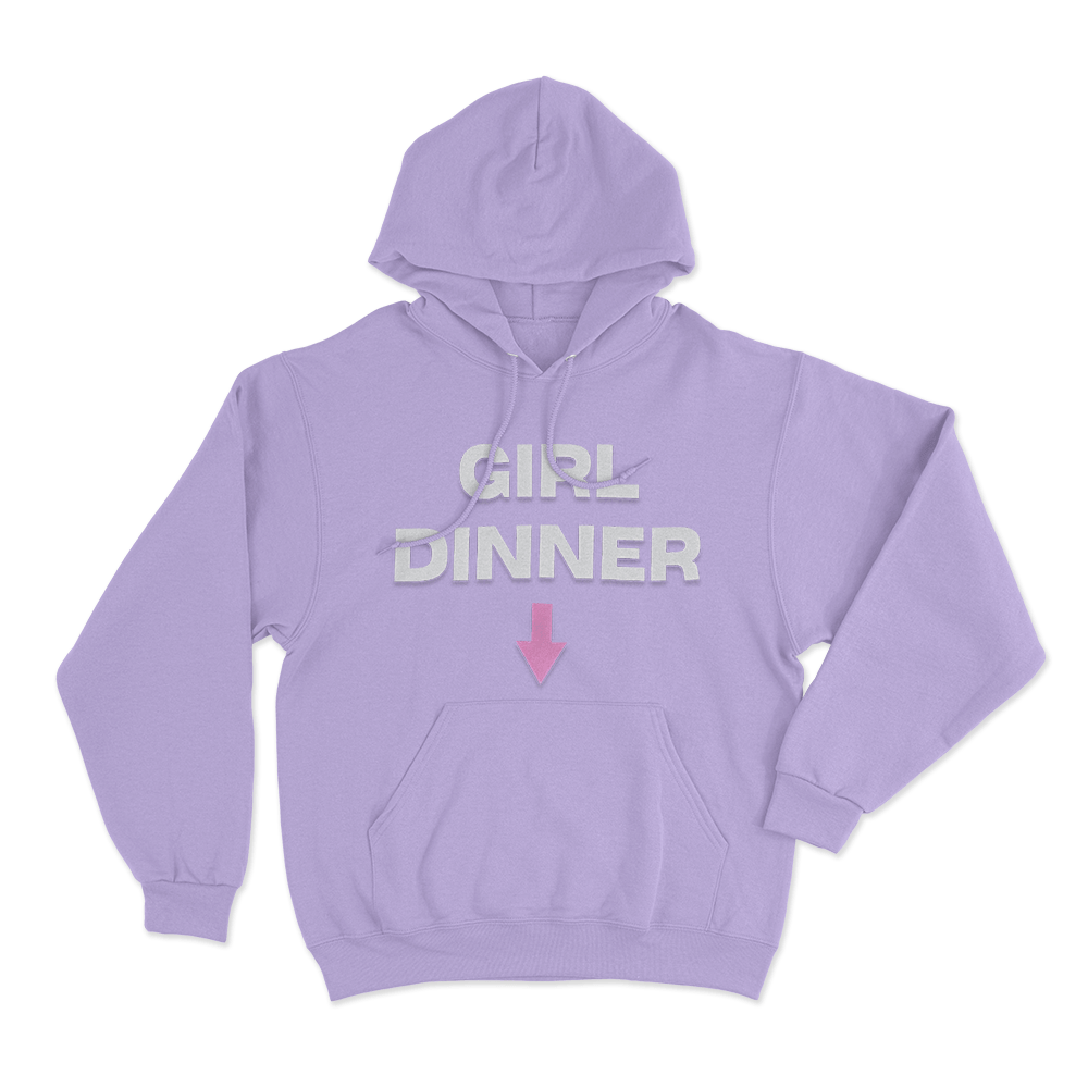 Girl Dinner Unisex Hoodie Purple Girl Dinner Unisex Hoodie Purple
