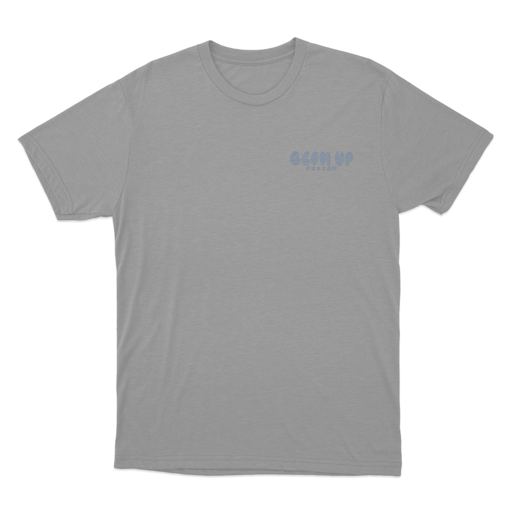 Glow Up Season Logo Unisex T Shirt Grey Glow Up Season Logo Unisex T Shirt Grey